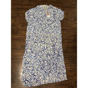 Martha Stewart Collection Women Sz M Resort Beach Swim CoverUp Dress NWT